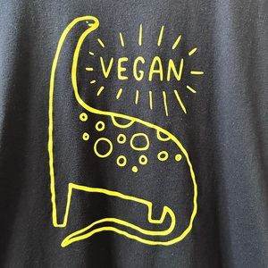 Vegan dinosaur tee